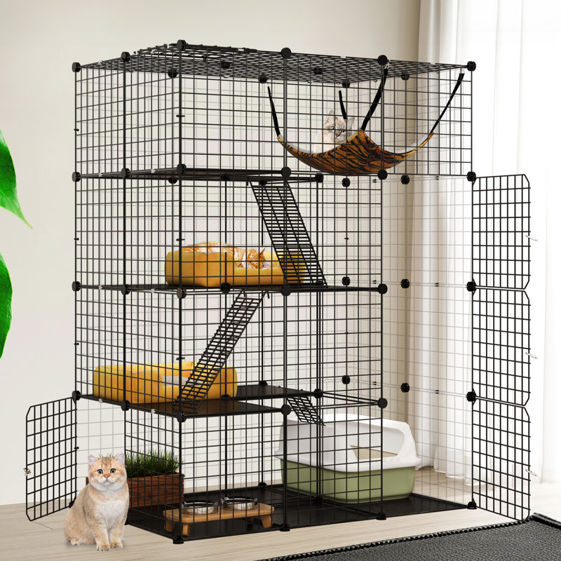 Cat kennel indoor hotsell